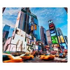 New York City Double Sided Flano Blanket (small)  by Sapixe