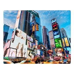 New York City Double Sided Flano Blanket (large)  by Sapixe