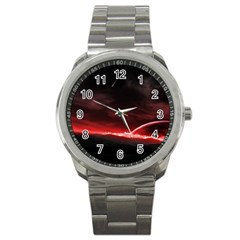 Outer Space Red Stars Star Sport Metal Watch by Sapixe