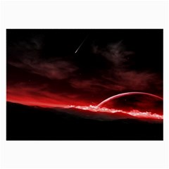 Outer Space Red Stars Star Large Glasses Cloth by Sapixe