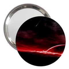 Outer Space Red Stars Star 3  Handbag Mirrors by Sapixe