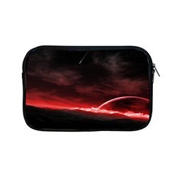 Outer Space Red Stars Star Apple Macbook Pro 13  Zipper Case by Sapixe