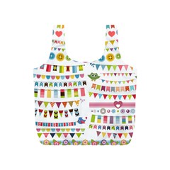 Owl Pattern Full Print Recycle Bags (s)  by Sapixe