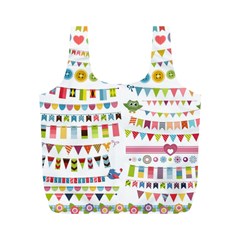 Owl Pattern Full Print Recycle Bags (m)  by Sapixe