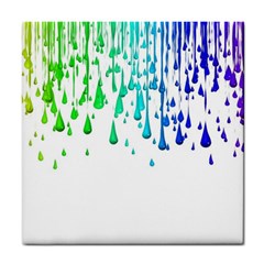 Paint Drops Artistic Tile Coasters by Sapixe