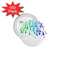 Paint Drops Artistic 1 75  Buttons (100 Pack)  by Sapixe