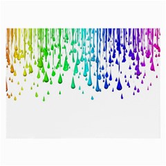 Paint Drops Artistic Large Glasses Cloth by Sapixe