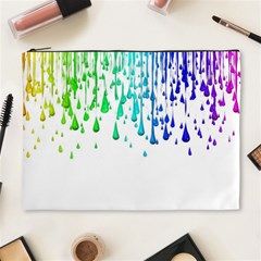 Paint Drops Artistic Cosmetic Bag (xl) by Sapixe