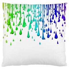 Paint Drops Artistic Large Cushion Case (one Side) by Sapixe