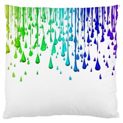 Paint Drops Artistic Standard Flano Cushion Case (two Sides) by Sapixe