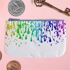 Paint Drops Artistic Large Coin Purse by Sapixe