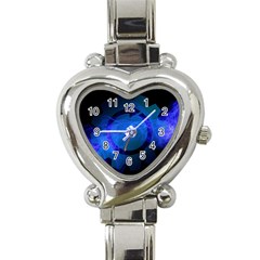 Particles Gear Circuit District Heart Italian Charm Watch by Sapixe