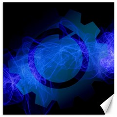 Particles Gear Circuit District Canvas 16  X 16   by Sapixe