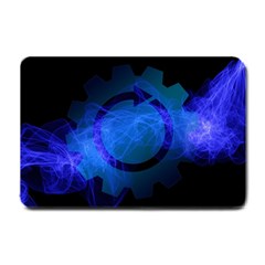 Particles Gear Circuit District Small Doormat  by Sapixe