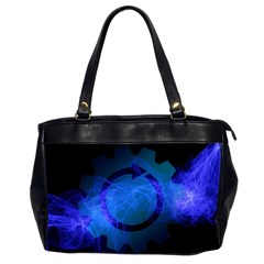 Particles Gear Circuit District Office Handbags (2 Sides)  by Sapixe