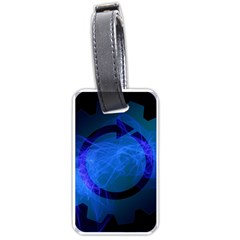 Particles Gear Circuit District Luggage Tags (one Side)  by Sapixe