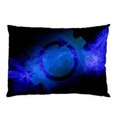 Particles Gear Circuit District Pillow Case (two Sides) by Sapixe