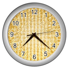 Pattern Abstract Background Wall Clocks (Silver) 