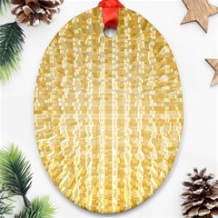 Pattern Abstract Background Oval Ornament (Two Sides)