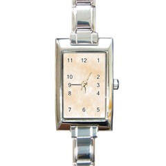 Pattern Background Beige Cream Rectangle Italian Charm Watch by Sapixe