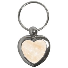 Pattern Background Beige Cream Key Chains (heart)  by Sapixe