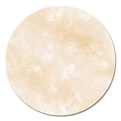 Pattern Background Beige Cream Magnet 5  (round) by Sapixe