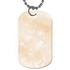 Pattern Background Beige Cream Dog Tag (one Side) by Sapixe