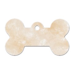 Pattern Background Beige Cream Dog Tag Bone (two Sides) by Sapixe