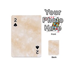 Pattern Background Beige Cream Playing Cards 54 (mini)  by Sapixe