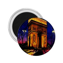 Paris Cityscapes Lights Multicolor France 2 25  Magnets by Sapixe