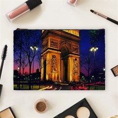 Paris Cityscapes Lights Multicolor France Cosmetic Bag (large)  by Sapixe