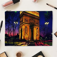 Paris Cityscapes Lights Multicolor France Cosmetic Bag (xl) by Sapixe