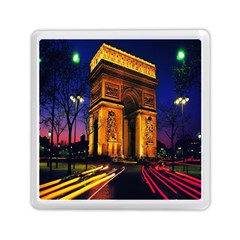 Paris Cityscapes Lights Multicolor France Memory Card Reader (square)  by Sapixe