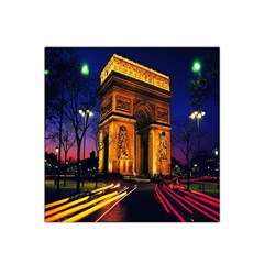 Paris Cityscapes Lights Multicolor France Satin Bandana Scarf by Sapixe