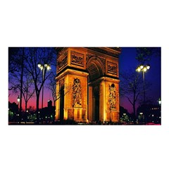 Paris Cityscapes Lights Multicolor France Satin Shawl by Sapixe