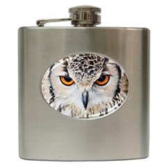 Owl Face Hip Flask (6 Oz) by Sapixe