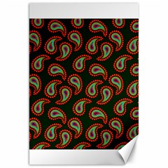 Pattern Abstract Paisley Swirls Canvas 20  X 30   by Sapixe