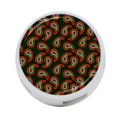 Pattern Abstract Paisley Swirls 4-port Usb Hub (one Side) by Sapixe