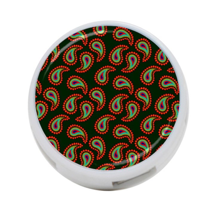 Pattern Abstract Paisley Swirls 4-Port USB Hub (One Side)