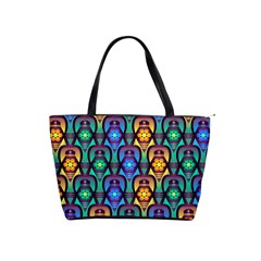 Pattern Background Bright Blue Shoulder Handbags by Sapixe