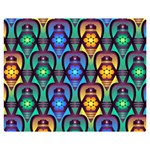 Pattern Background Bright Blue Double Sided Flano Blanket (Medium)  60 x50  Blanket Front