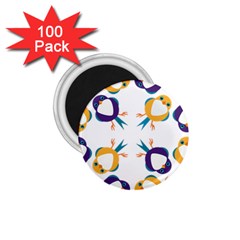 Pattern Circular Birds 1.75  Magnets (100 pack) 