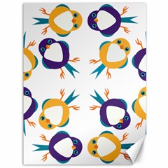 Pattern Circular Birds Canvas 36  x 48  