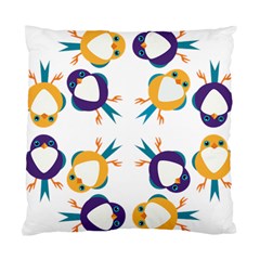 Pattern Circular Birds Standard Cushion Case (Two Sides)