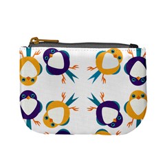 Pattern Circular Birds Mini Coin Purses