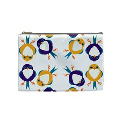 Pattern Circular Birds Cosmetic Bag (Medium) 