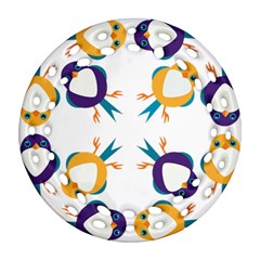 Pattern Circular Birds Ornament (Round Filigree)