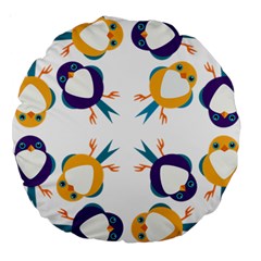 Pattern Circular Birds Large 18  Premium Round Cushions