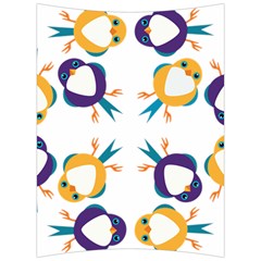 Pattern Circular Birds Back Support Cushion