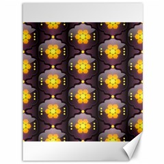 Pattern Background Yellow Bright Canvas 36  X 48   by Sapixe